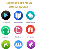 Tablet Screenshot of holiness-preaching.org