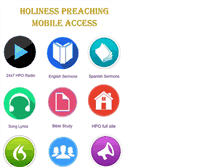 Tablet Screenshot of holiness-preaching.com